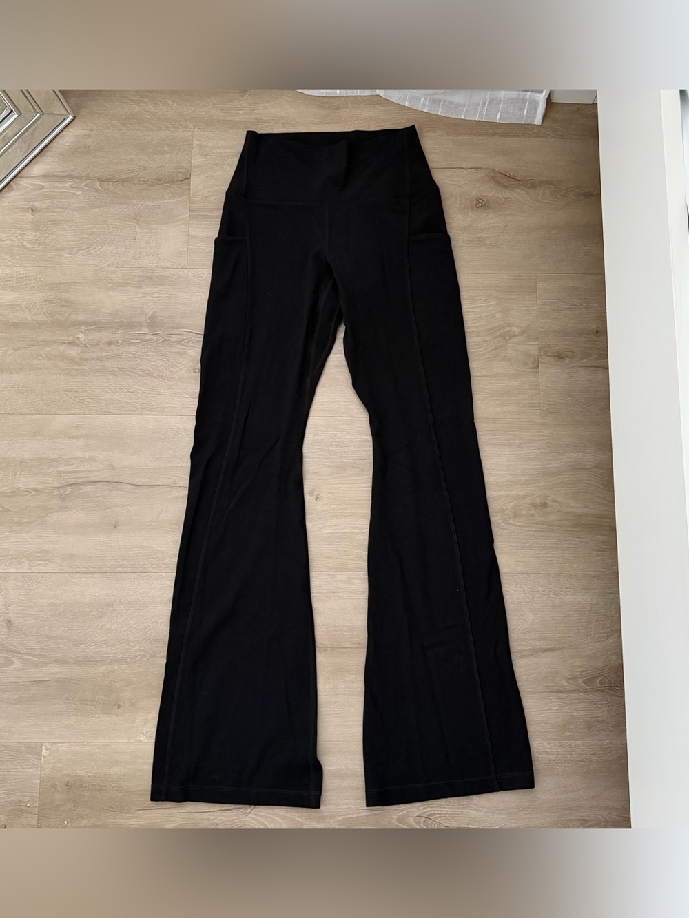 Aritzia Golden Black Flare Leggings